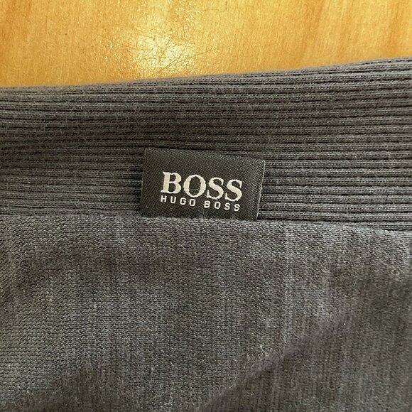 Hugo Boss Men’s Black V-neck Cotton Regular Fit Knit Sweater Size M - Picture 4 of 7